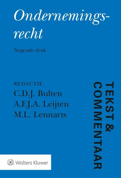 Tekst & Commentaar Ondernemingsrecht - (ISBN 9789013147254)