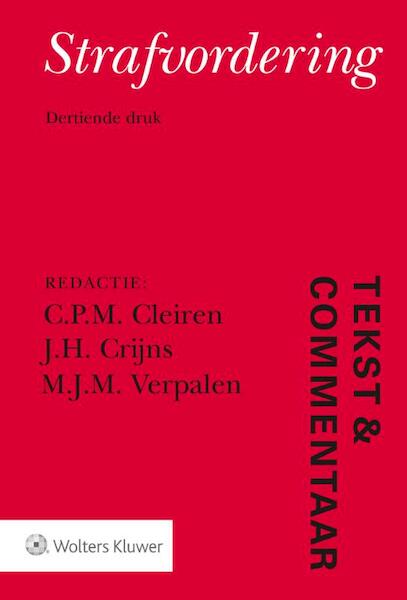 Tekst & Commentaar Strafvordering - (ISBN 9789013152654)