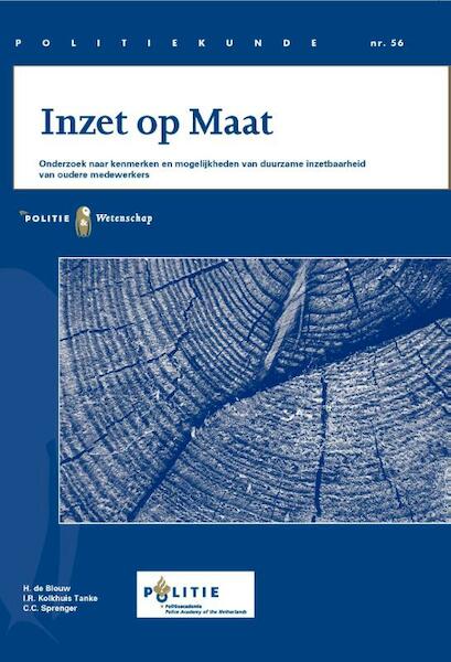 Inzet op maat - H. de Blouw, I.R. Kolkhuis Tanke, C.C. Sprenger (ISBN 9789035246980)