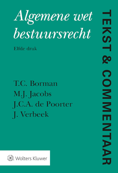 Tekst & Commentaar Algemene wet bestuursrecht - T.C. Borman (ISBN 9789013152074)