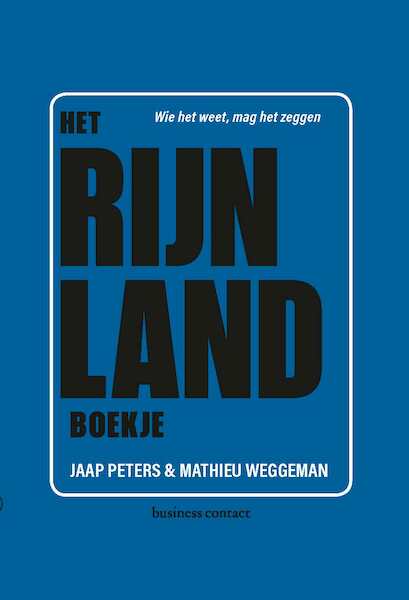 Het Rijnland-boekje - Jaap Peters, Mathieu Weggeman (ISBN 9789047010487)
