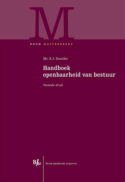 Handboek openbaarheid van bestuur - Eric Daalder (ISBN 9789462740709)