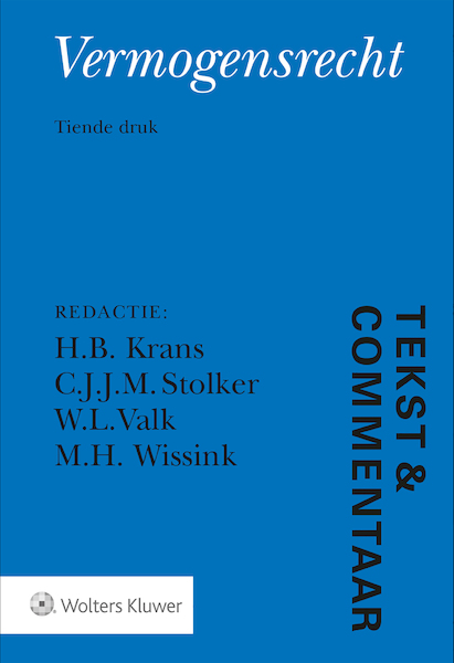 Tekst & Commentaar Vermogensrecht - H.B. Krans (ISBN 9789013151855)