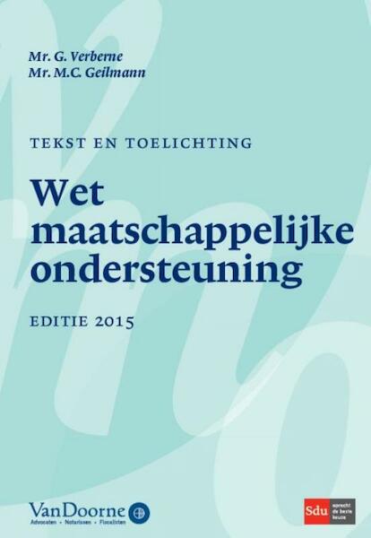 Tekst en toelichting WMO 2015 - Gijs Verberne (ISBN 9789012396097)
