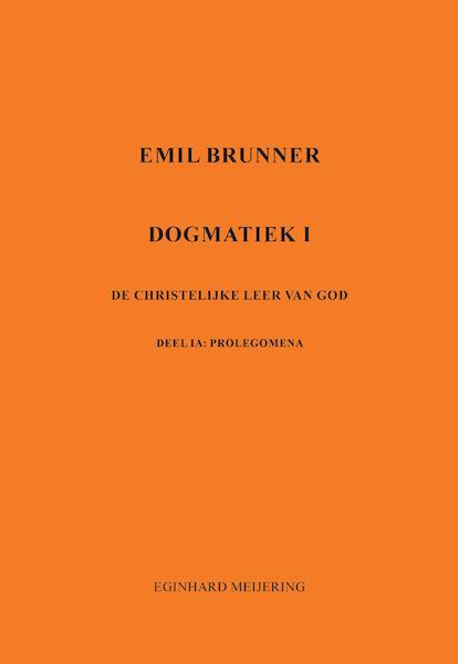 Emil Brunner - Eginhard Meijering (ISBN 9789463454186)