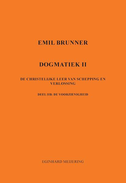 Emil Brunner - Eginhard Meijering (ISBN 9789463455046)