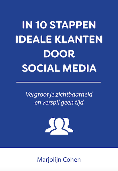 IN 10 STAPPEN IDEALE KLANTEN DOOR SOCIAL MEDIA - Marjolijn Cohen (ISBN 9789493187139)