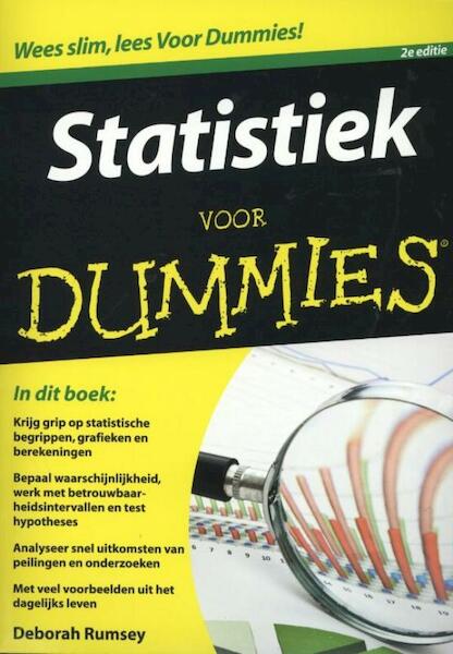 Statistiek voor Dummies - Deborah Rumsey (ISBN 9789043032247)