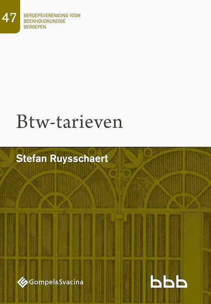 47-Btw-tarieven - Stefan Ruysschaert (ISBN 9789463712965)