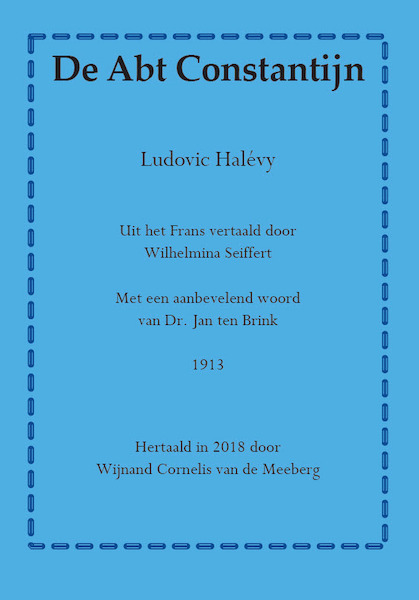 De Abt Constantijn - Ludovic Halévy (ISBN 9789492575890)