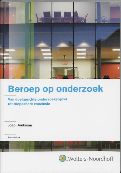 Beroep op onderzoek - J. Brinkman (ISBN 9789001702533)