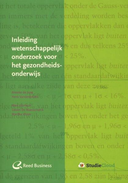 Inleiding wetenschappelijk onderzoek voor het gezondheidsonderwijs - Anneke de Jong, Henk Vandenbroele, Arie van der Arend (ISBN 9789035237179)
