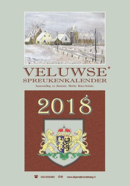 Veluwse spreukenkalender 2018 - (ISBN 9789055124688)