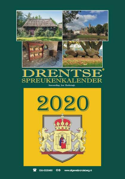 Drentse spreukenkalender 2020 - (ISBN 9789055124954)