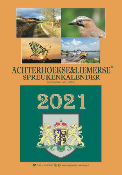 Achterhoekse & Liemerse spreukenkalender 2021 - Arie Ribbers (ISBN 9789055125050)
