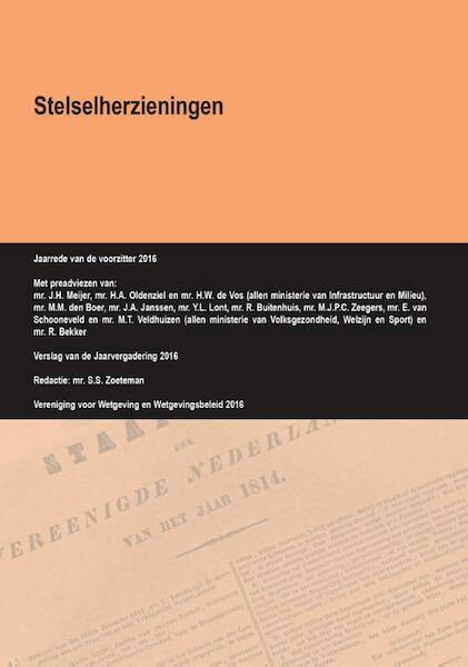 Stelselherzieningen - (ISBN 9789462403376)