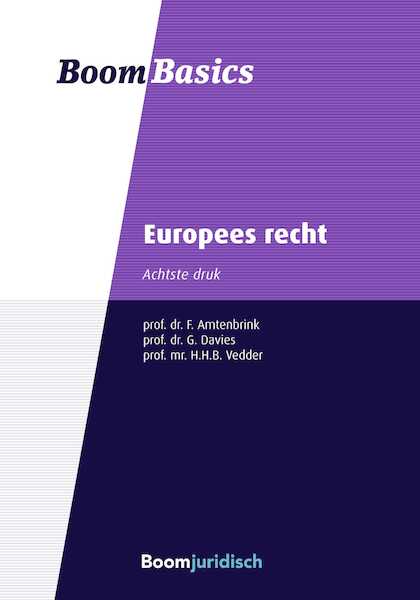 Europees recht - Fabian Amtenbrink, G. Davies, Hans Vedder (ISBN 9789462904590)