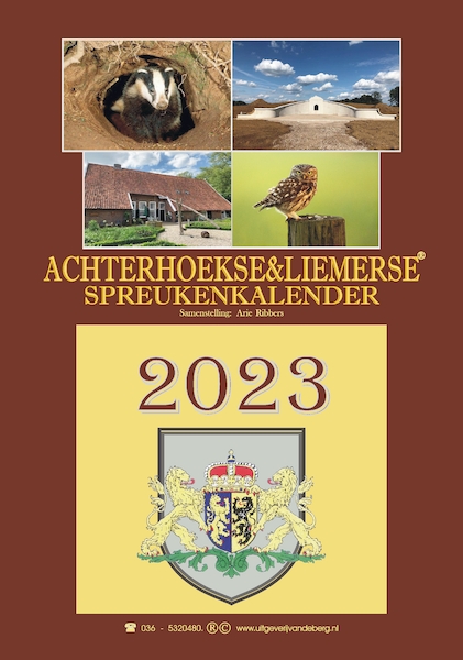 Achterhoekse & Liemerse spreukenkalender 2023 - Arie Ribbers (ISBN 9789055125241)