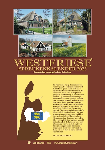 Westfriese spreukenkalender 2023 - Peter Ruitenberg (ISBN 9789055125203)