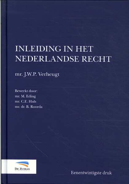 Inleiding in het Nederlandse recht - J.W.P. Verheugt (ISBN 9789082849523)