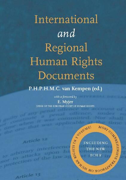 International and regional human rights documents - (ISBN 9789058505620)