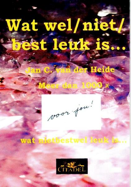 Wat wel/ niet/ best leuk is... - J.C. van der Heide (ISBN 9789065860729)