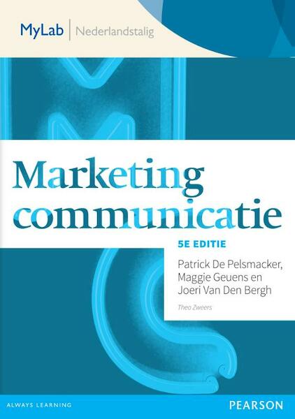 Marketingcommunicatie toegangscode MyLab NL - Patrick De Pelsmacker, Maggie Geuens, Joeri van den Bergh (ISBN 9789043029339)