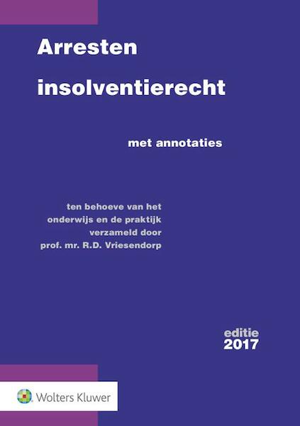 Arresten insolventierecht - R.D. Vriesendorp (ISBN 9789013140583)