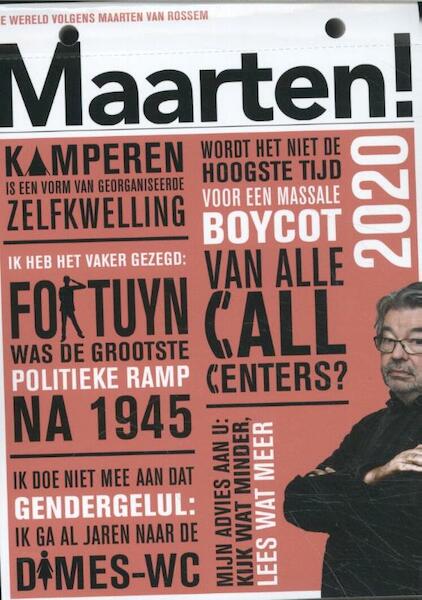 Maarten! Scheurkalender 2020 - (ISBN 9789085716419)