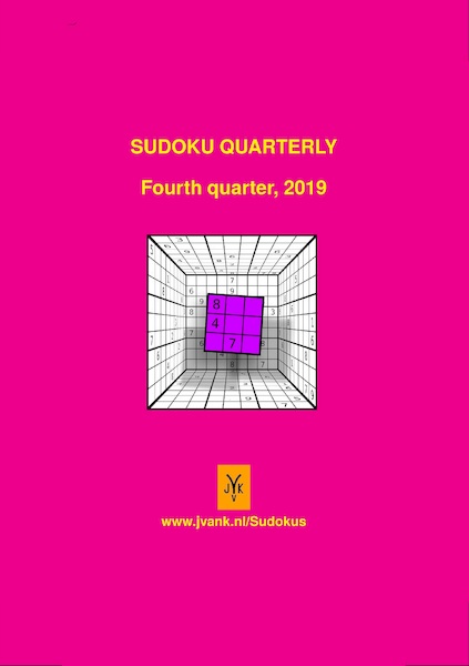 Sudoku quarterly 2019, quarter four - Herman Adèr (ISBN 9789079418824)