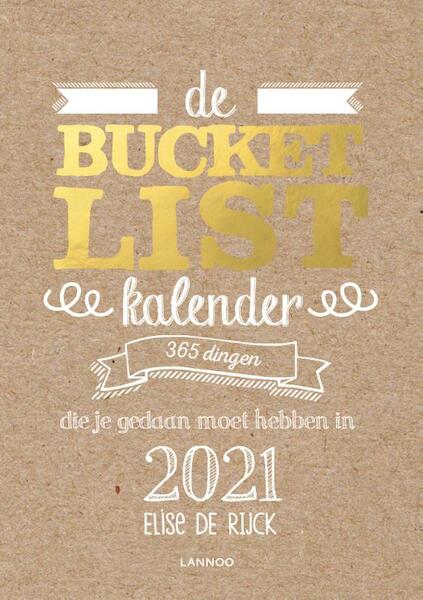 De Bucketlist scheurkalender 2021 - Elise De Rijck (ISBN 9789401466691)