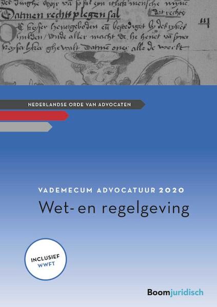 Vademecum Advocatuur 2020 - (ISBN 9789462907546)