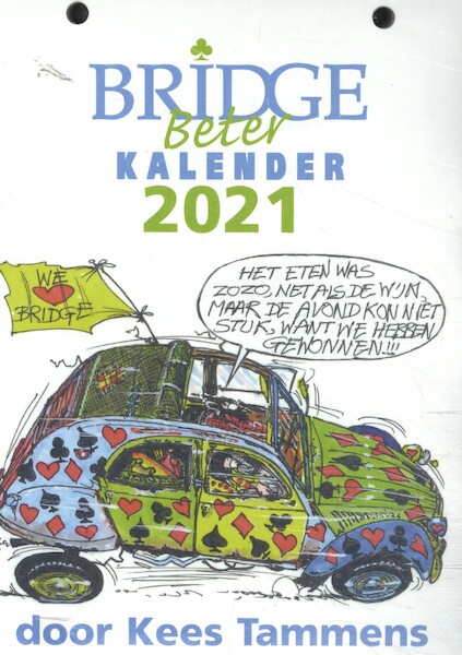 Bridge Beter kalender 2021 - Kees Tammens (ISBN 9789074950992)