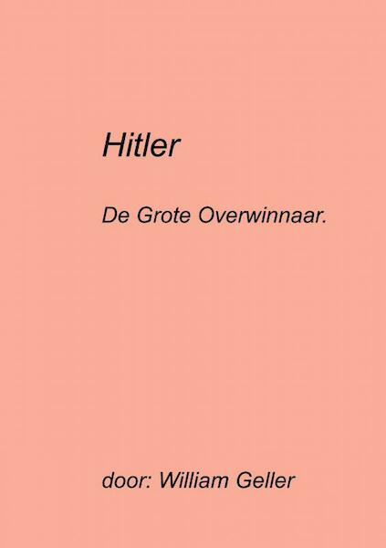 Hitler - William Geller (ISBN 9789464182590)