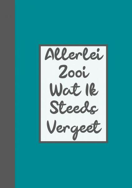 Wachtwoordenboekje / Wachtwoorden Boekje - Allerlei Zooi Wat Ik Steeds Vergeet - Wachtwoordenboekjes & Meer (ISBN 9789464650143)