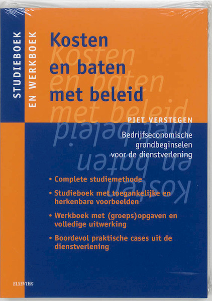 Kosten en baten met beleid Studie- en werkboek - Piet Verstegen (ISBN 9789035227644)