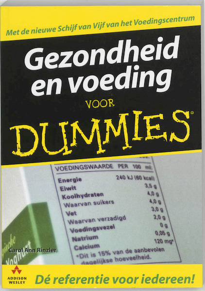 Gezondheid en voeding voor Dummies - C.A. Rinzler (ISBN 9789043009140)