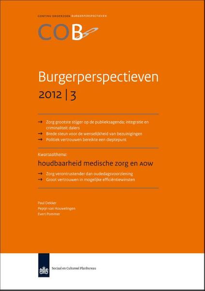 Burgerperspectieven 2012-3 - Paul Dekker, Pepijn van Houwelingen, Evert Pommer (ISBN 9789037706222)