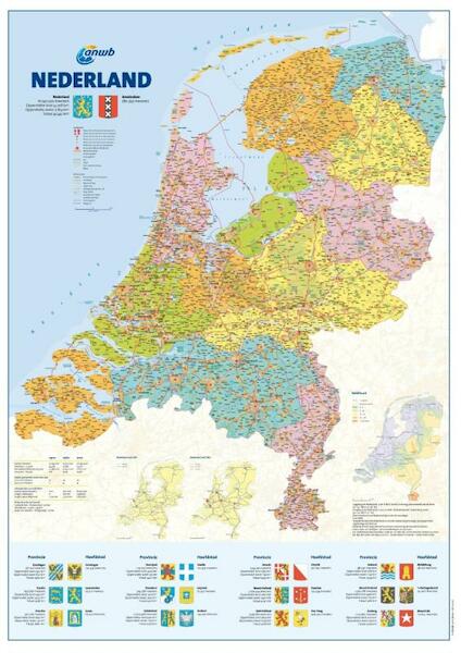 ANWB Landkaart Nederlandkaart plano - (ISBN 9789018035907)