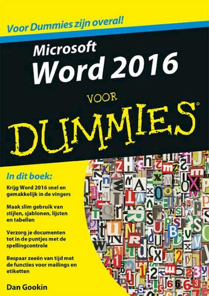 Microsoft Word 2016 voor Dummies - Dan Gookin (ISBN 9789045351254)