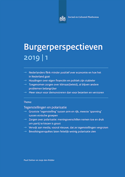 Burgerperspectieven 2019|1 - Paul Dekker, Josje den Ridder (ISBN 9789037709063)