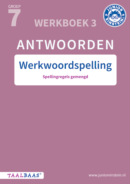 Werkwoordspelling antwoordenboek 3 groep 7 - (ISBN 9789493218291)