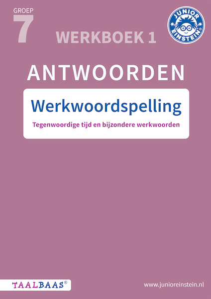 Werkwoordspelling antwoordenboek 1 groep 7 - (ISBN 9789493218277)