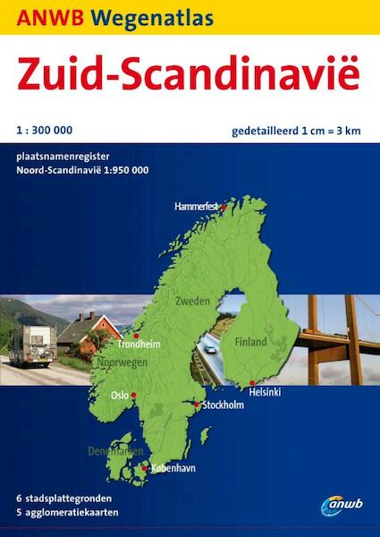 ANWB wegenatlas Zuid-Scandinavie - (ISBN 9789018036348)