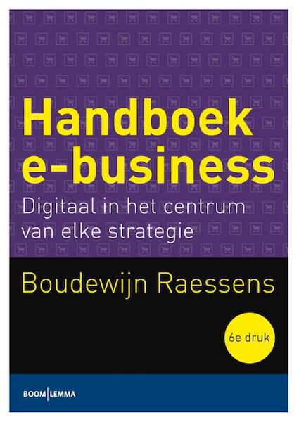 Handboek e-business - Boudewijn Raessens (ISBN 9789462365483)