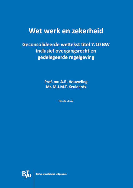 Wet werk en zekerheid - (ISBN 9789462743588)
