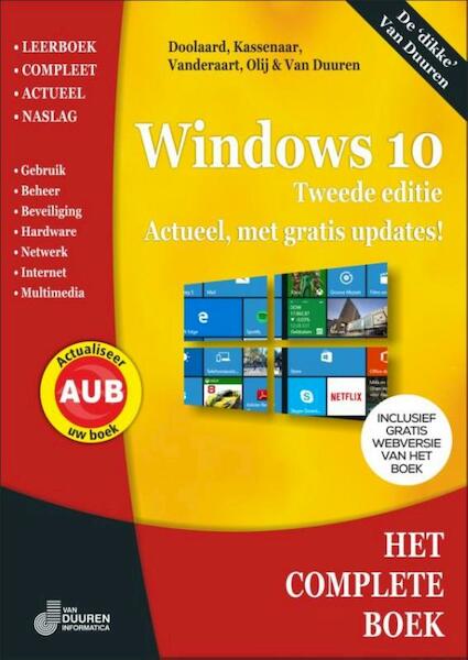 Windows 10 - Peter Kassenaar, Peter Doolaard, Erwin Olij, John Vanderaart (ISBN 9789059409477)