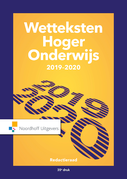 Wetteksten Hoger Onderwijs 2019-2020 - (ISBN 9789001899820)