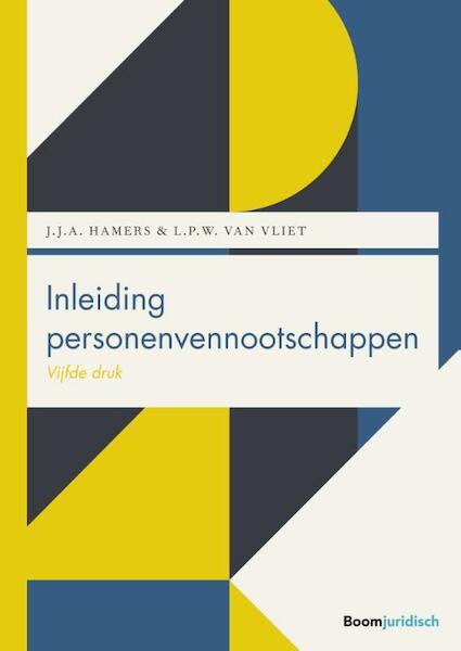 Inleiding personenvennootschappen - Jos Hamers, Lars van Vliet (ISBN 9789462904460)