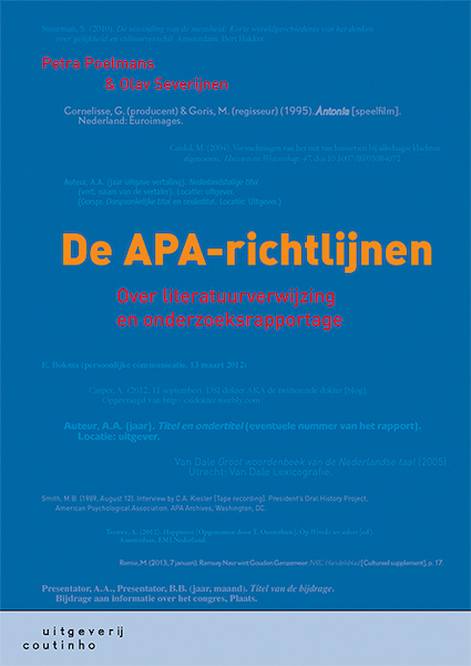 De APA-richtlijnen - Petra Poelmans, Olav Severijnen (ISBN 9789046907283)